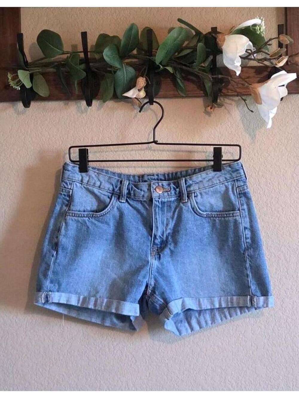 Classic Light Blue Denim Shorts